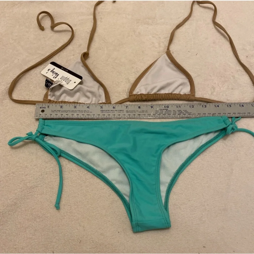 Dippin' Daisy's Milk Chocolate and Sea foam Micro Bikini